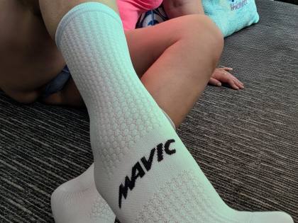 Sportovní gear: Cyklo ponožky Mavic XL 🚴‍♂️🔥 – inzerát od KrajkovaKralovna