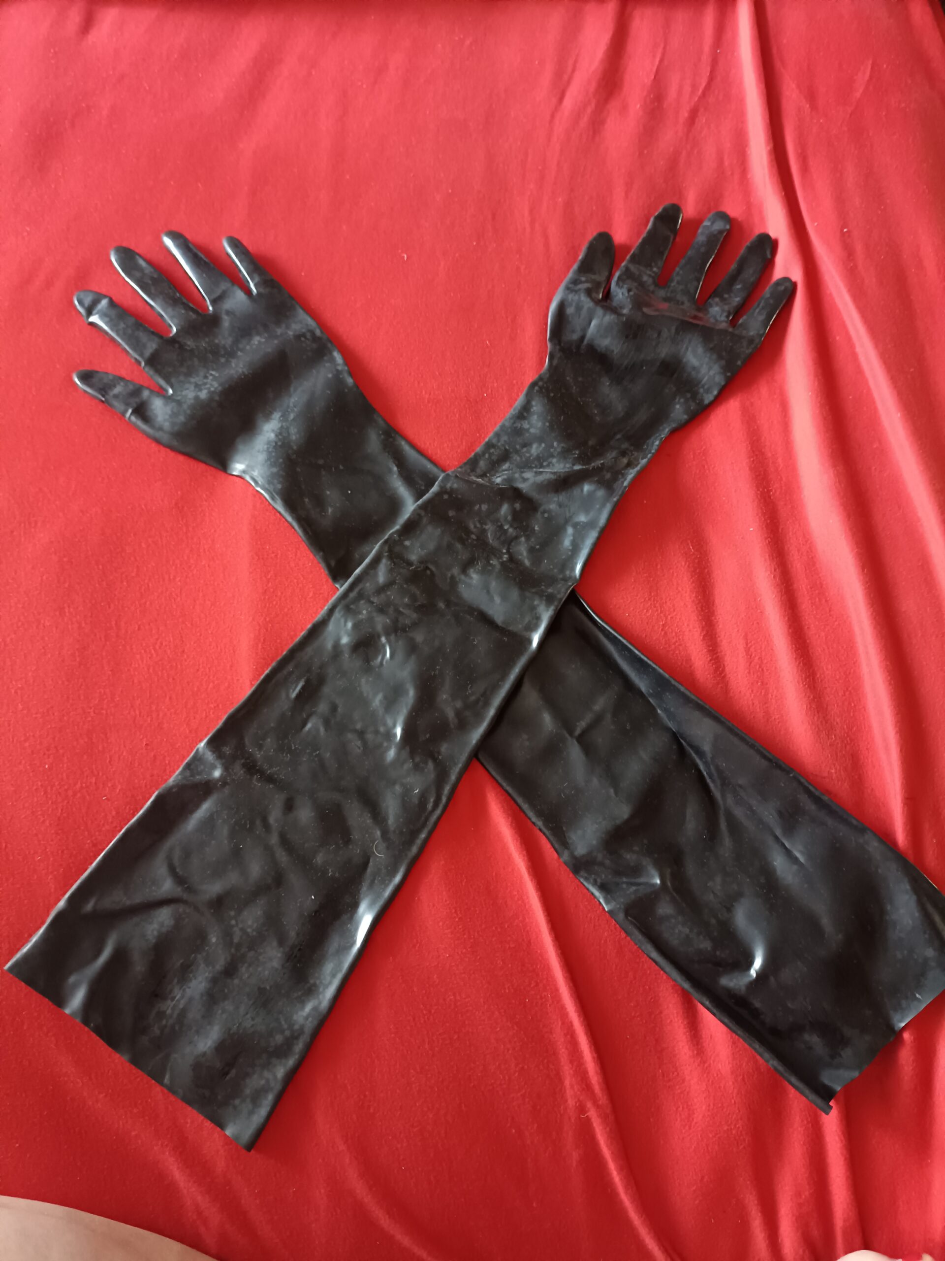 Dlouhé latexové rukavice